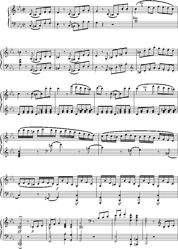 -  15 -L. van Beethoven, Opus 10, Nr. 1