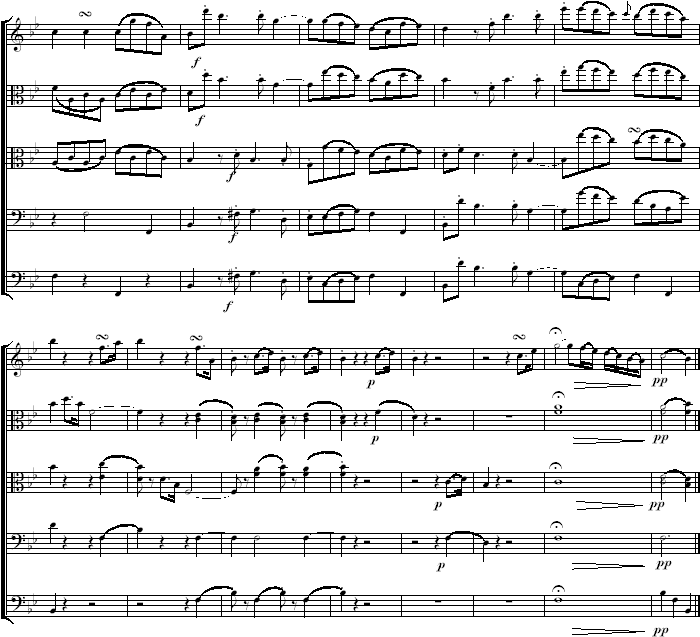 Johann Eybler: Quintett B-durSeite 15