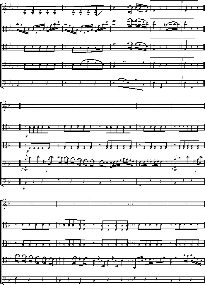 Johann Eybler: Quintett B-durSeite 18