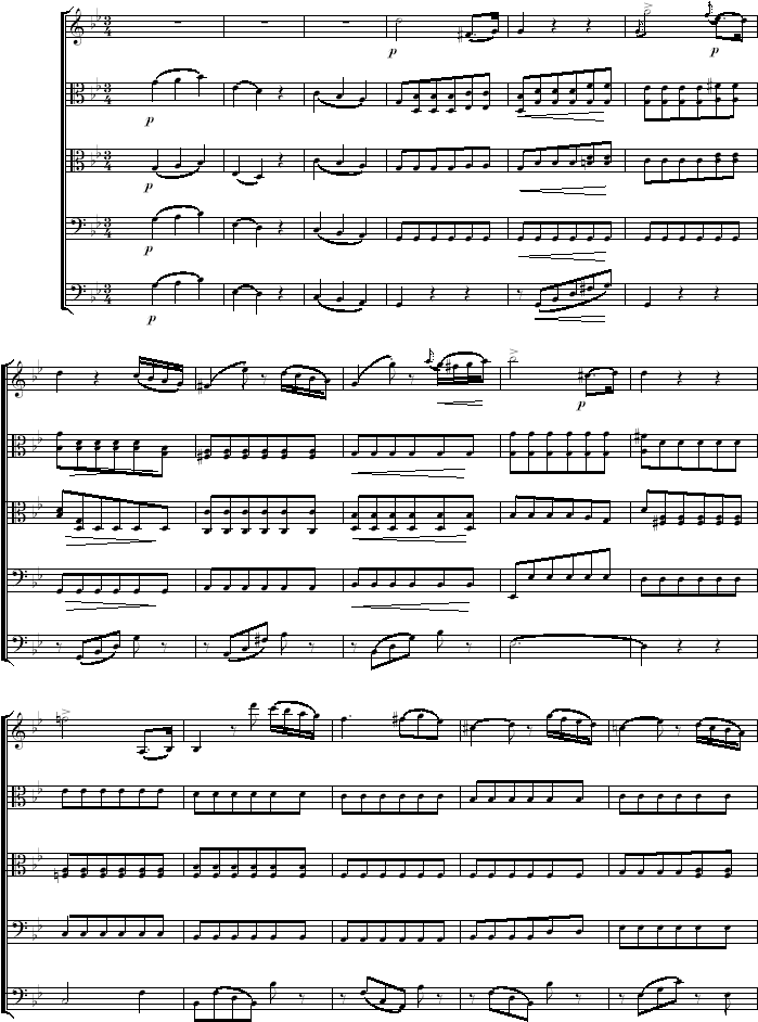 Johann Eybler: Quintett B-durSeite 29