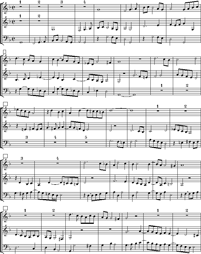 Heinrich Isaac, Kanzone, Seite 1