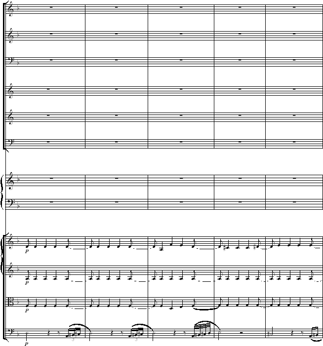 Mozart, KV 466- 1 -W. A. Mozart  (1756 - 1791)komponiert 1785K�chel-Verzeichnis Nr. 466