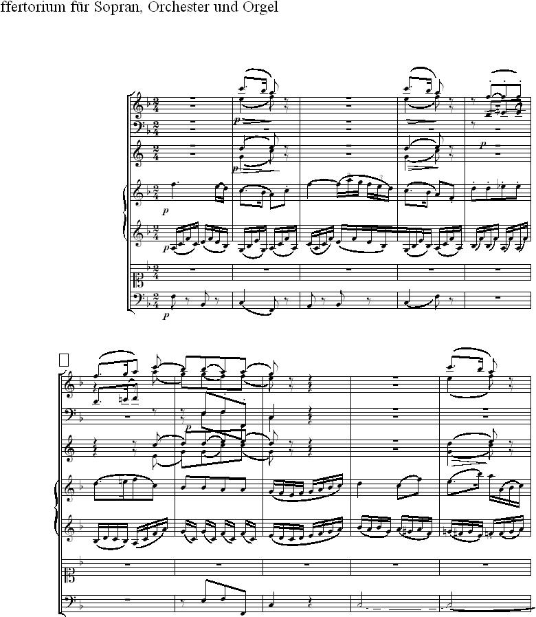 Zweites Offertorium fr Sopran, Orchester und Orgel